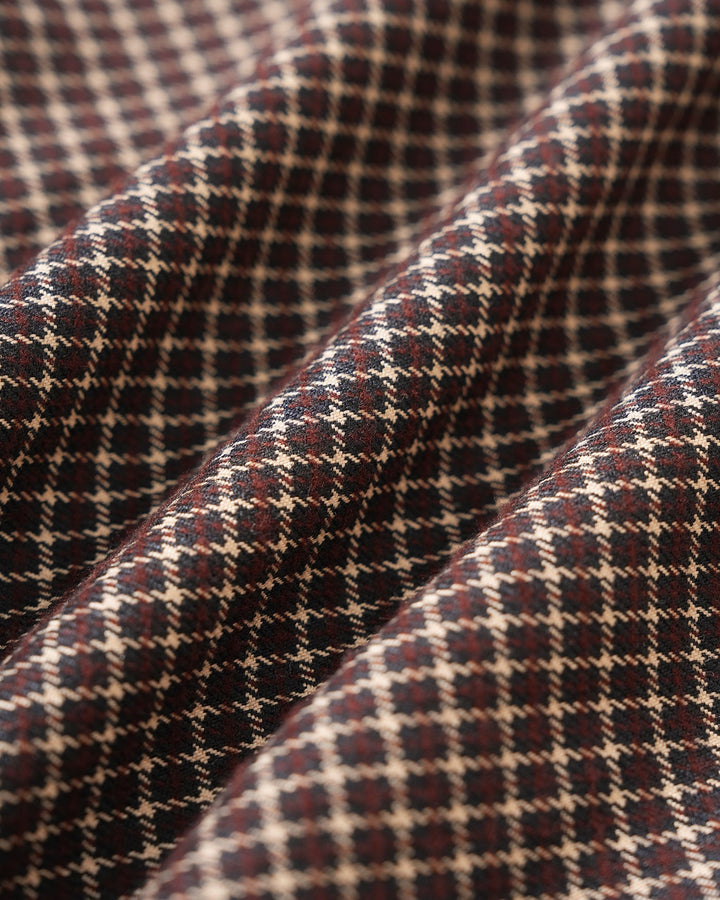 Morgan and Brooke | A-Line Mini Skirt for Women in Coffee Plaid