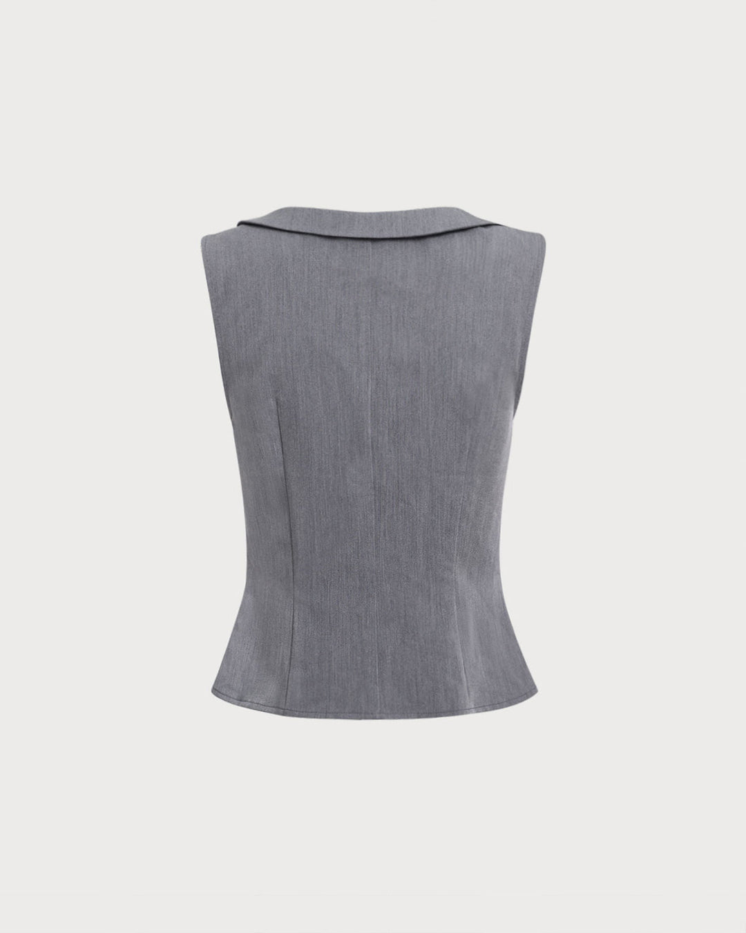 Morgan and Brooke | Grey Collared Button Tank Top