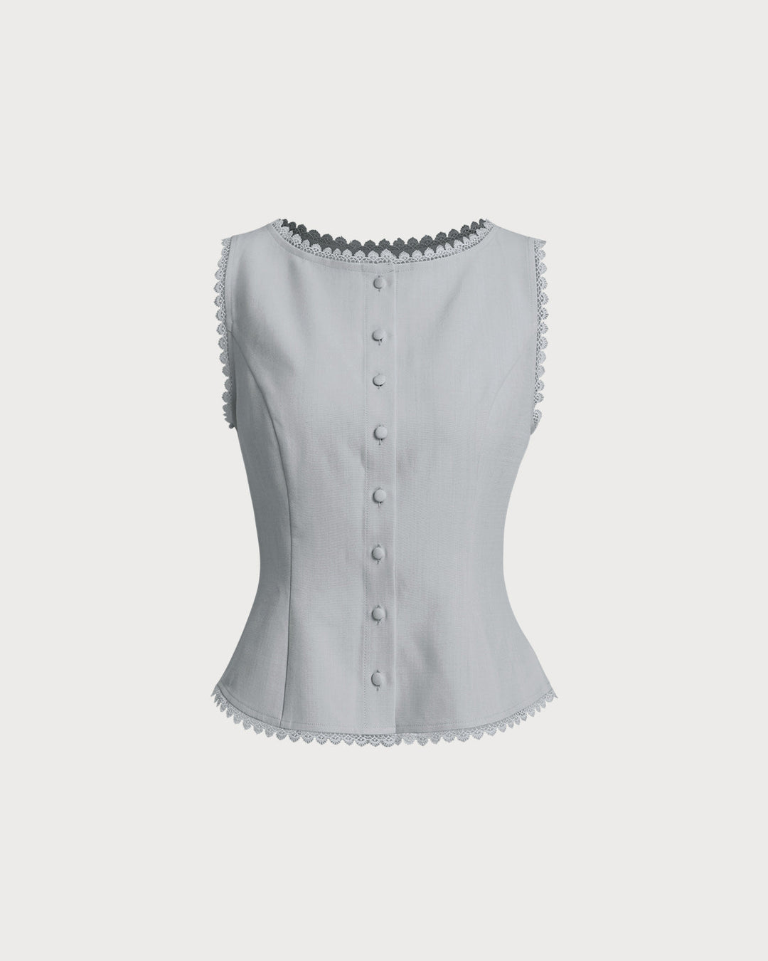 Morgan and Brooke | Light Blue Single Breasted Vest