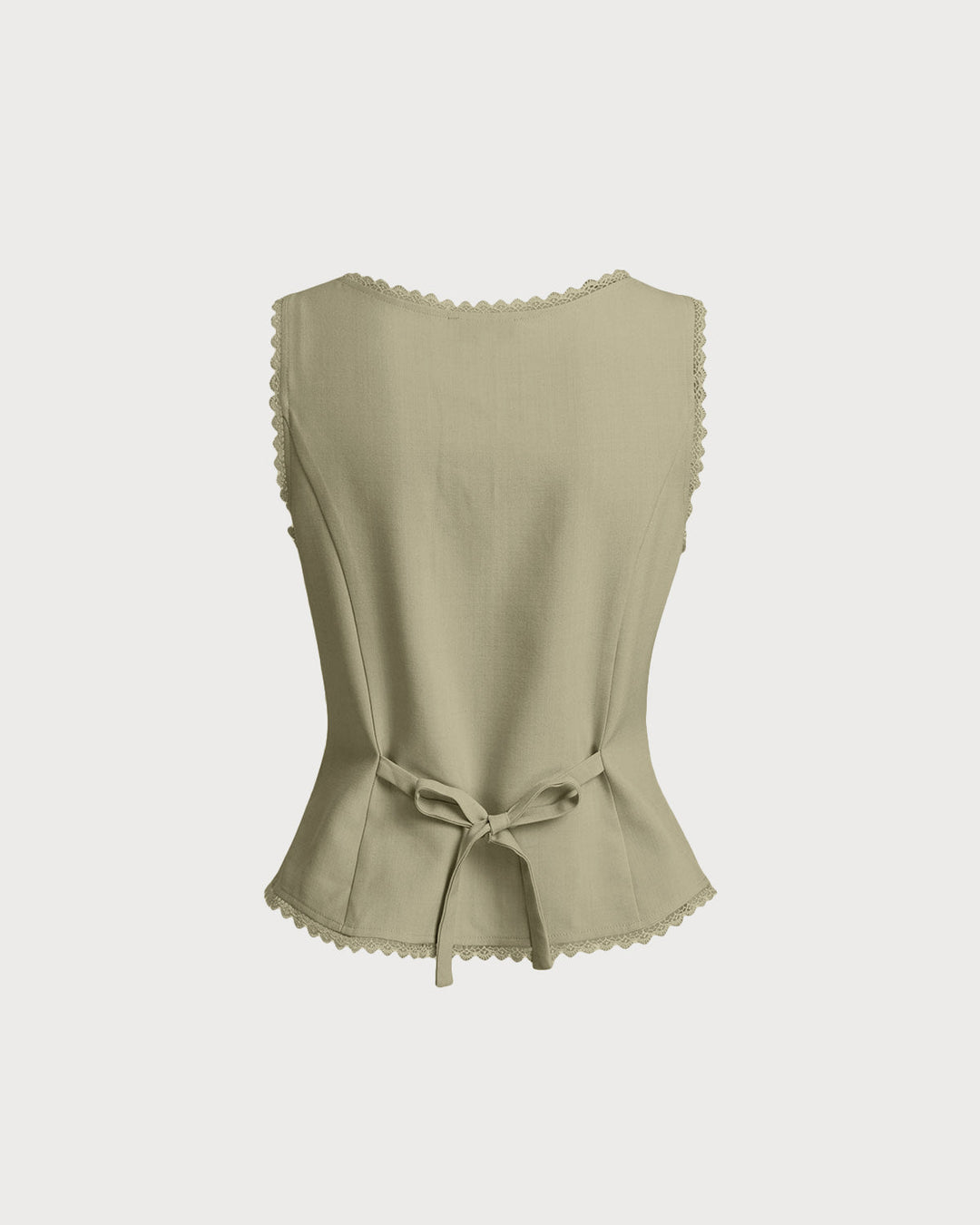 Morgan and Brooke | Green Boat Neck Vest for Women
